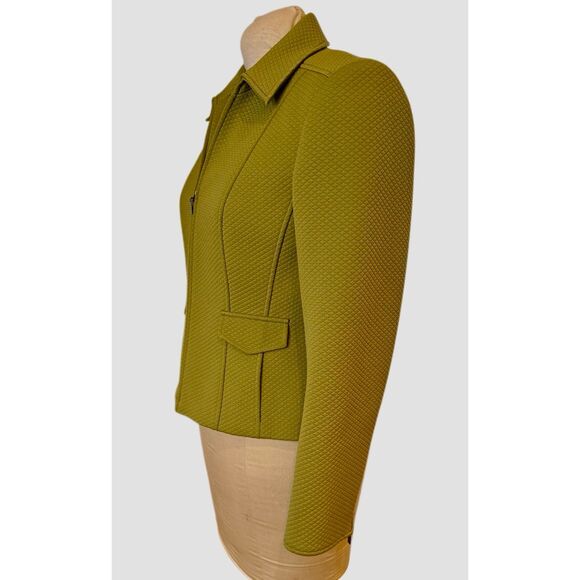 Talbots Full Zip Olive Green Jacket Sz. 6 Quilted Lined - Picture 5 of 9